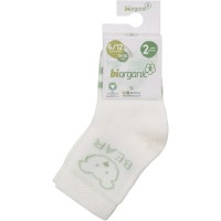 Шкарпетки дитячі Bibaby з ведмедиком (68412-6-12-creamgreen)
