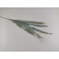 Декоративна гілка YES! Fun Папороть 85 см, бірюза, гліттер (974581)