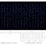 Гірлянда Delux Curtain С 256LED 3х2 м білий/прозорий IP20 (90017995)