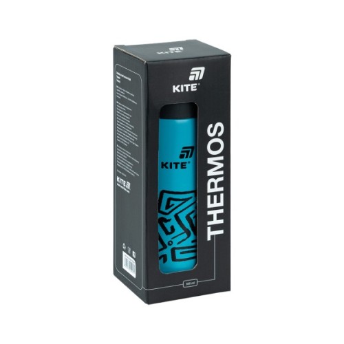 Термос Kite 500 мл, темно-бірюзовий (K25-1222-1)