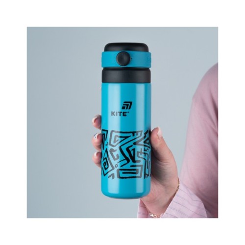 Термос Kite 500 мл, темно-бірюзовий (K25-1222-1)