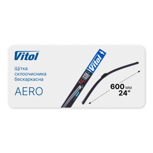 Щітка склоочисника Vitol AERO 24" (600 мм) (VB-24600)