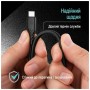 Дата кабель USB 2.0 AM to USB-C 2.0m 3A textured PVC black ColorWay (CW-CBUC095-BK)