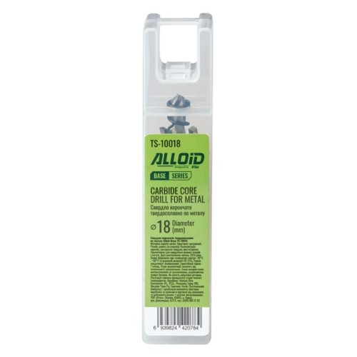 Свердло Alloid Base, корончате, твердосплавне, по металу, 18мм (TS-10018)