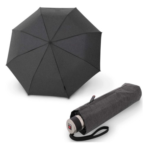 Парасоля Knirps Chrome Matt Manual Melange Black механічна, складана (Kn95-8041-4119)