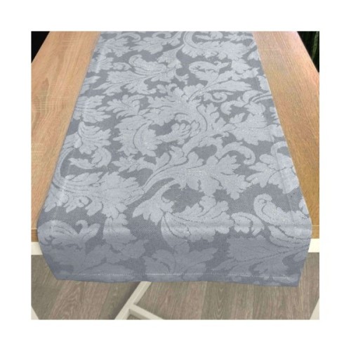 Доріжка на стіл Прованс Сяйво Сіре срібло 40х140 (4823093436060)