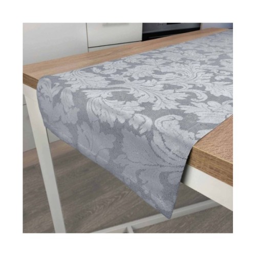Доріжка на стіл Прованс Сяйво Сіре срібло 40х140 (4823093436060)