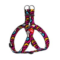 Шлея для собак WAUDOG Nylon з QR паспортом "Графіті" пластиковий фастекс XL (324-0021)