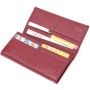 Гаманець ST Leather З натуральної шкіри Бордовий (22522)
