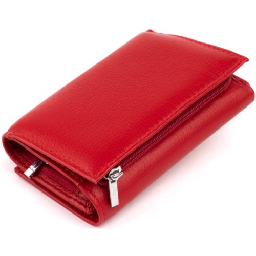 Портмоне ST Leather Зі шкіри Червоне (19335)