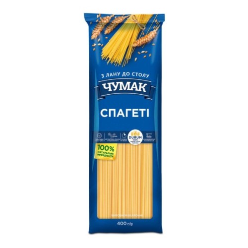 Макарони Чумак Спагеті 400 г (4820156768731)