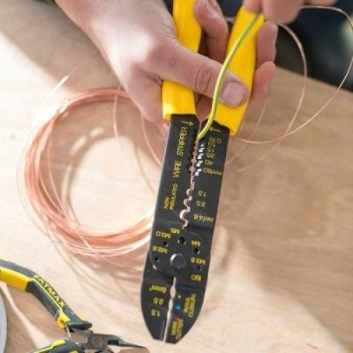 Кліщі Stanley для обжима, L = 220 мм, d обж 1.5, 2.5, 6 мм (STHT0-75414)