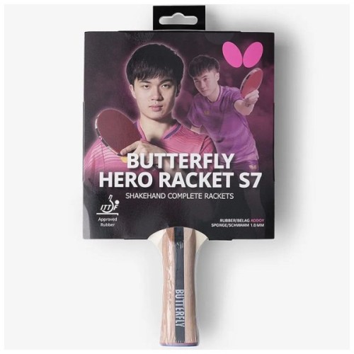 Ракетка для настільного тенісу Butterfly HERO Racket S7 Lin Yun-Ju (6251770002) (932290)