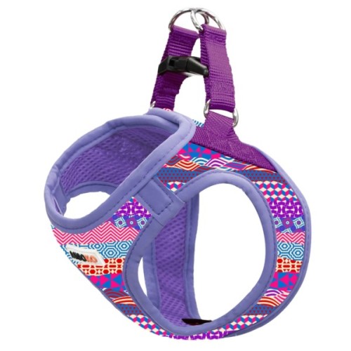 Шлея для собак MISOKO&CO фіолетова з візерунком XS (DCAMIS307V-XS)
