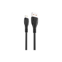 Дата кабель USB 2.0 AM to Lightning 1.0m 6A NB185 black XO (6920680879236)