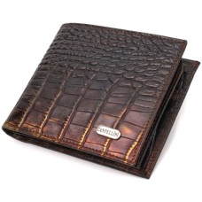 Портмоне Canpellini З натуральної шкіри Темно-коричневе (21784)