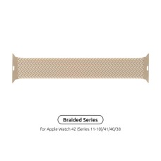 Ремінець до смарт-годинника Armorstandart Braided Solo Loop для Apple Watch 42 (Series 11-10)/41/40/38 Beige Size 4 (132 mm) (ARM64892)