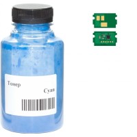Тонер Kyocera TK-5220, 30г Cyan +chip AHK (3203557)