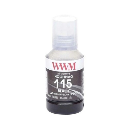 Чорнило WWM Epson L8160/L8180 140г Black Pigment (E115BP) KeyLock (E115BP-WWM)