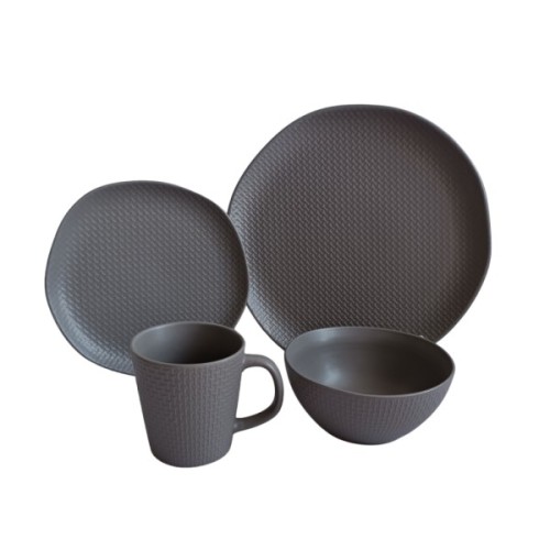 Тарілка Vittora Gray Texture обідня 265мм (VT-P-1265GT)