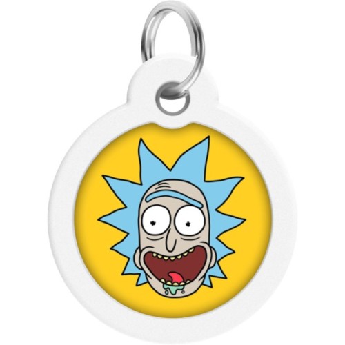 Адресник для тварин WAUDOG Smart ID з QR паспортом "Рік і Морті 3", коло 30 мм (230-0282)