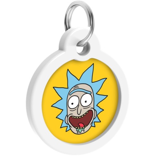 Адресник для тварин WAUDOG Smart ID з QR паспортом "Рік і Морті 3", коло 30 мм (230-0282)