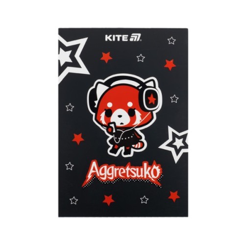Блокнот Kite Aggretsuko A5, 50 аркушів, клітинка (AR25-194)
