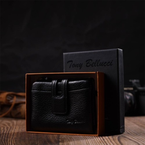 Гаманець Tony Bellucci З натуральної шкіри Чорний (22060)