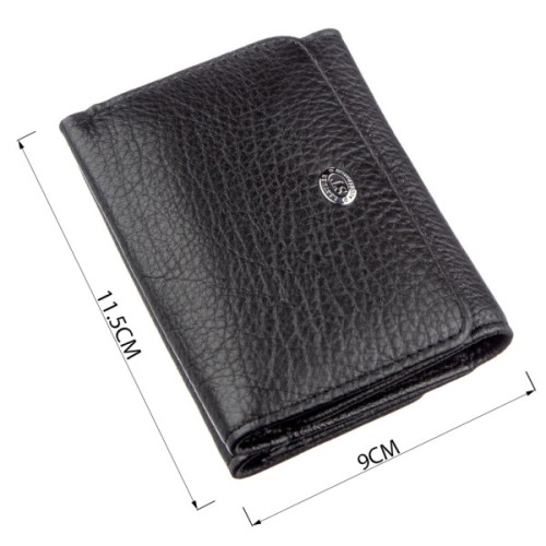 Гаманець ST Leather Зі шкіри Чорний (18886)