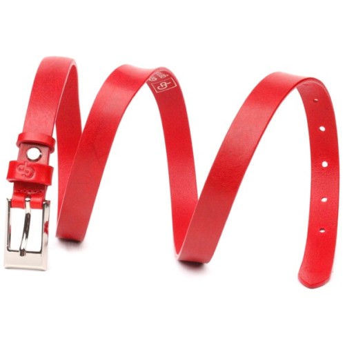 Ремінь Grande Pelle Жіночий з натуральної шкіри Червоний (21445)