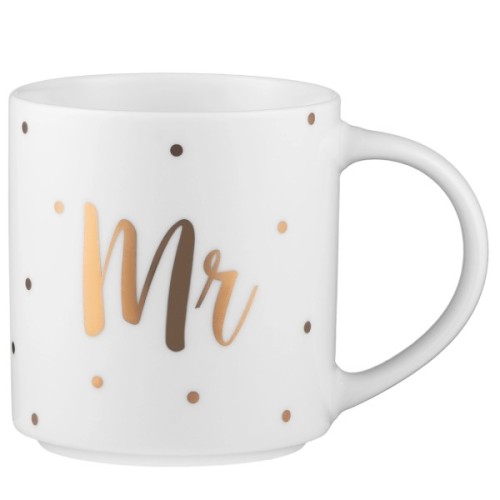 Чашка Ardesto Mr, 280мл, порцеляна, білий (AR3498)