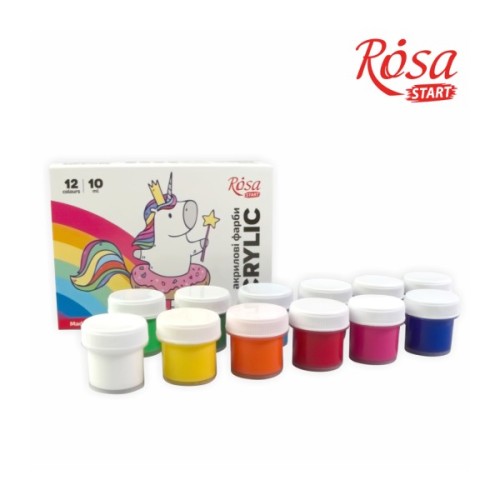 Акрилові фарби Rosa START Unicorn 12 x10 мл (4823098531005)