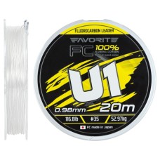 Флюорокарбон Favorite U1 FC 20m 35/0.98mm 116.8lb/52.97kg (1693.12.05)