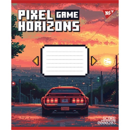 Зошит Yes Pixel game А5 12 аркушів лінія (767775)