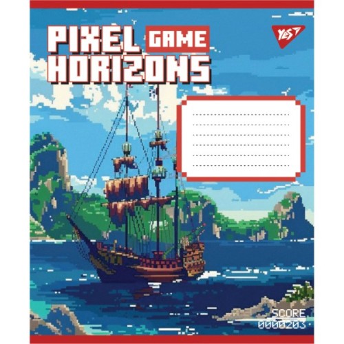 Зошит Yes Pixel game А5 12 аркушів лінія (767775)