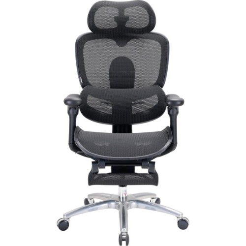Офісне крісло Sihoo C300 LITE V2, Black, з підставкою для ног (C300-LITE-V2-B101-JT)
