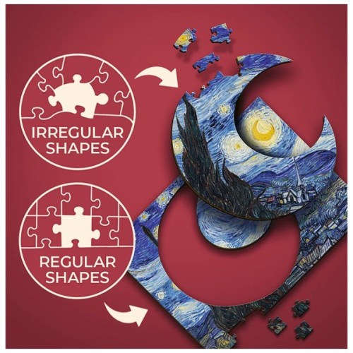 Пазл Trefl Wooden Зоряна ніч 200 елементів (5900511202489)