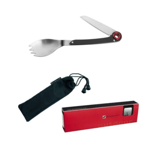 Ложка-виделка туристична Schwarzwolf Latemar сірий (F4800300AJ3)