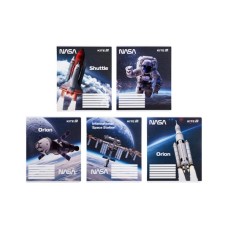 Зошит Kite NASA, 18 аркушів, клітинка (NS25-236)