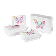 Подарункова коробка Buromax 3 шт тиснення фольгою (BM.233335)