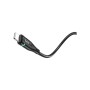 Дата кабель USB 2.0 AM to Lightning 1.2m 2.4A nylon light indicator U93 black HOCO (6931474732132)