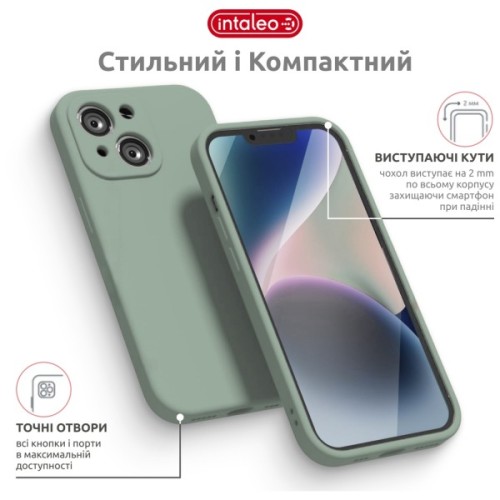Чохол до мобільного телефона Intaleo SoftShell Apple iPhone 14 Green (1283126562341)