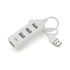 Концентратор Voltronic USB 2.0 to 4xUSB white (DNS-HUB4-OW)