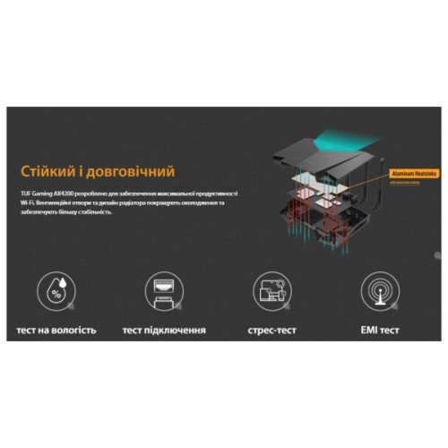 Маршрутизатор ASUS TUF-AX4200 (90IG07Q0-MO3100)