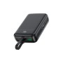 Батарея універсальна Acefast 20000mAh 22,5W PD, QC/3.0 USB-A+USB-C In/Out,build-in cable M14 Black (6974316283966)