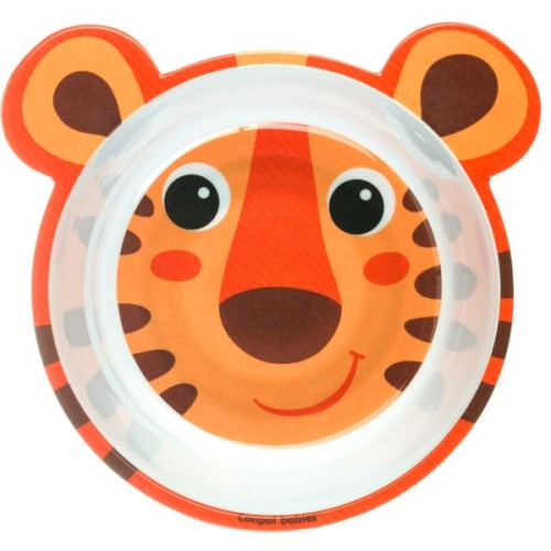 Тарілка дитяча Canpol babies антипідслизгова з вушками 490 мл Помаранчева (4/520_ora)