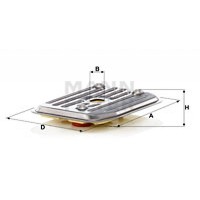 Трансмісійний фільтр Mann H2019KIT