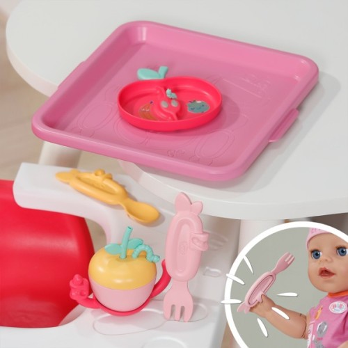 Аксесуар до ляльки Baby Born набір посуду для ляльки Click and Play Миле годування (839768)