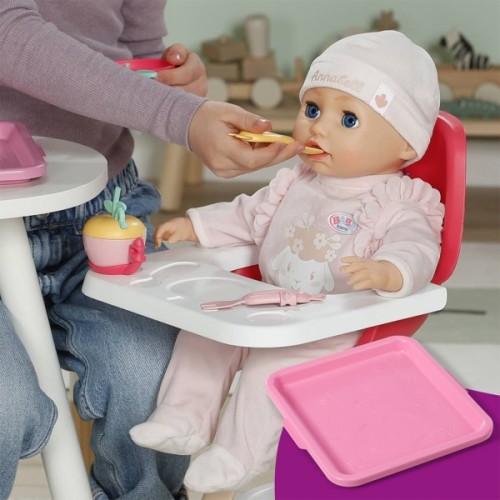 Аксесуар до ляльки Baby Born набір посуду для ляльки Click and Play Миле годування (839768)