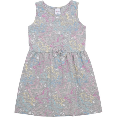 Плаття дитяче Lovetti трикотажне (5758-70-128G-gray)